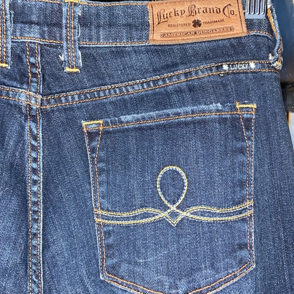 Lucky brand dark rinse Sofia boot jeans size 12 regular